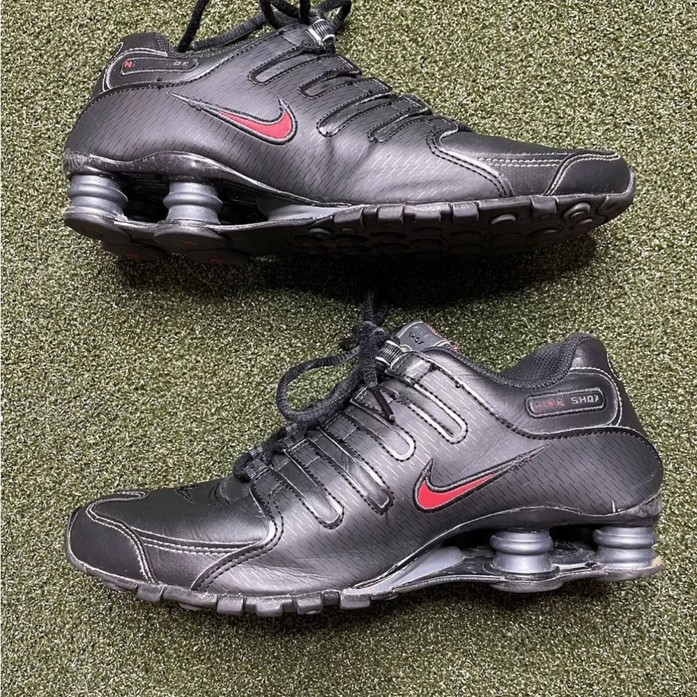 Nike Shox NZ 378341-017 “Black Varsity Red” Men’s Size 7 NO INSOLES